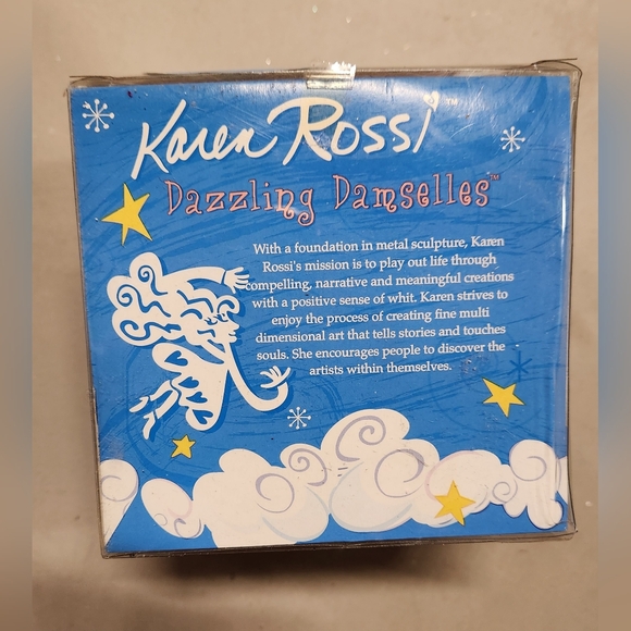 Karen Rossi Fun Metal Art Ornament Dazzling Damselles Lady CHEF Born to Cook - Picture 6 of 7